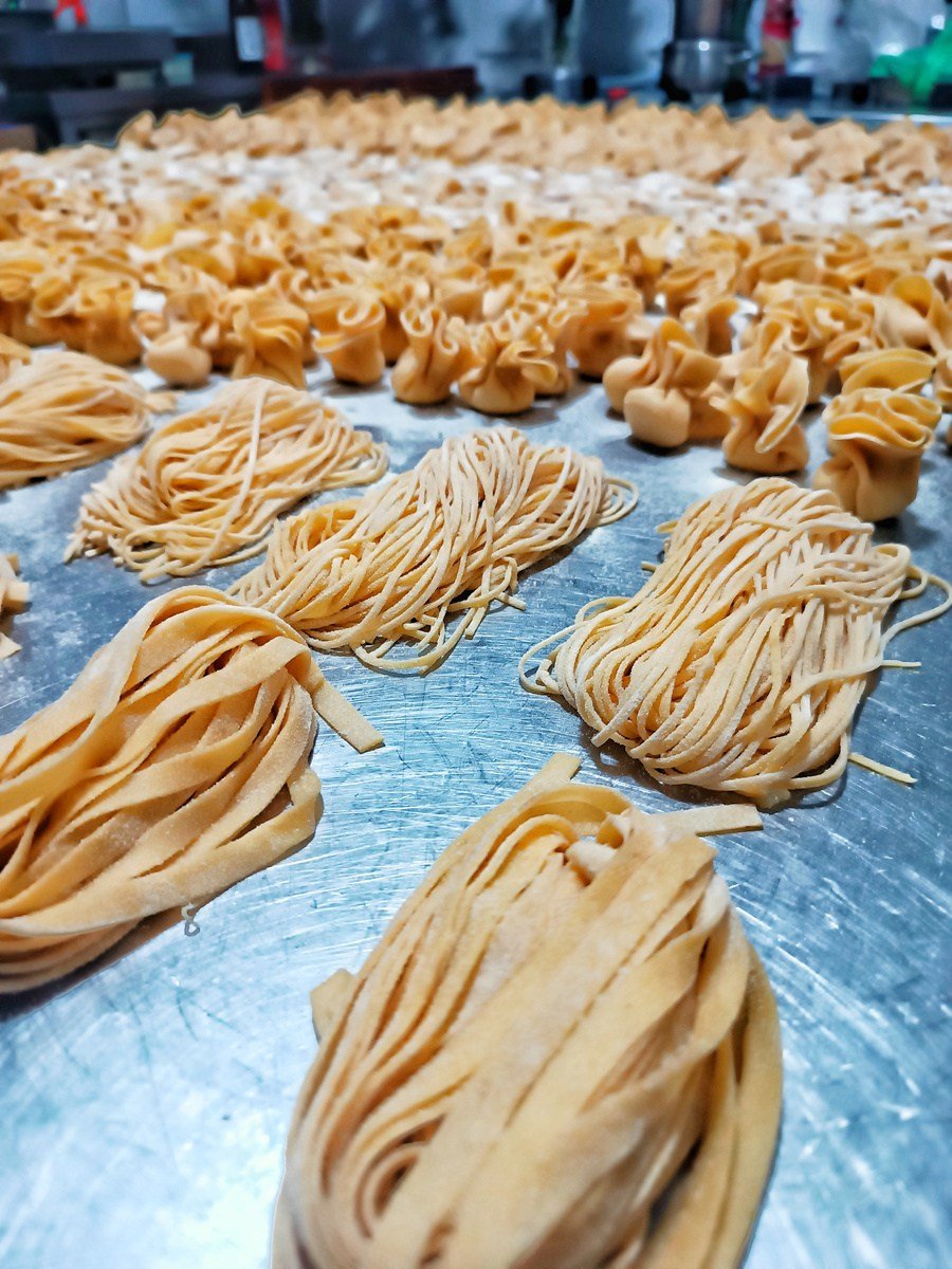 Pasta fresca preparata a mano dalla cucina di Le Bontà Firenze